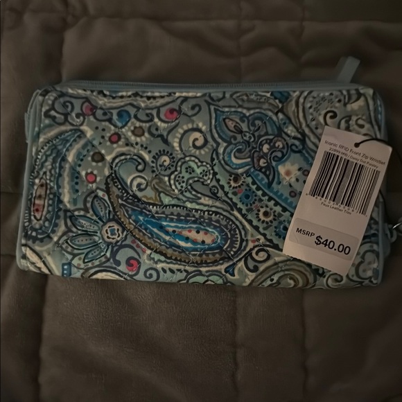 Vera Bradley Daisy Dot Paisley Wristlet - Picture 2 of 5